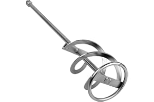 WERKZEUGUNDZUBEHOER_COM Spiralförmige Wendelrührer Schaft M-14 Gewinde 115/600 mm Rührstab für Betonmischer mit M14 Aufnahme