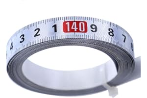 Zchui Metro a Nastro Autoadesivo, Troncatrice Nastro Adesivo metrico Acciaio Righello | Resistente, Buona Tenacità - per Cucire Portatile di Distanza dei Righelli Metrici di Falegnameria