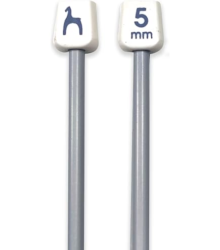 Paire D'aiguilles à Tricoter Alox 60 Cm - Tailles 3 Et 3,5, Métal Léger, Pour Laine Et Fils Moyens