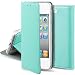 Produktbild Moozy Hülle Flip Case für iPhone 5s / iPhone SE, Minzgrün - Dünne magnetische Klapphülle Handyhülle mit Standfunktion