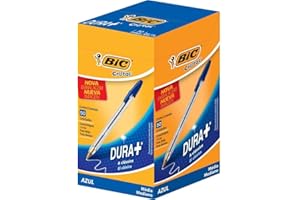 BIC Penne Blu a Sfera, Cristal Original, Punta Media, 1 mm, Confezione 50 Penne, Fornitura per Cancelleria Scuola e Ufficio