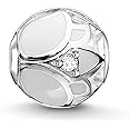 Thomas Sabo Damen-Bead Karma Beat Silber vergoldet Zirkonia