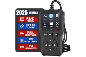 L.STARRYISLAND V529 OBD2 Diagnosegerät, Universal Auto Diagnosegerät mit Vollständigen OBDII Funktionen, 10 Sprachen DTC KFZ Diagnosegerät, Spannungserkennung, für Autos ab Baujahr 1996