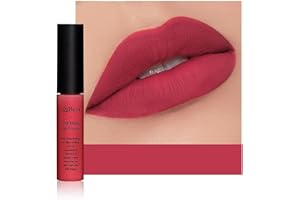 Anifer Velluto opaco rossetto liquido trucco di lunga durata e usura impermeabile, non Stick Cup Lip Gloss, (Cool Red 613)