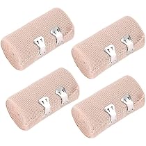 Benda Medica Elastica, Bende Mediche Elastiche Avvolgere il Rotolo di Compressione Comodo Rotolo di Compressione Atletico Traspirante Riutilizzabile per Uso Medico