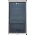 Cookology CBC98SS Under-Counter Fridge, 98 Litre Beer, Wine and Drinks Fridge with Adjustable Temperature Control, LED Light and Energy Efficient - in Stainless Steel