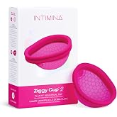 INTIMINA Ziggy Cup 2: Ultra-Thin Reusable Menstrual Disc with Extra Flat Design, Reusable Menstrual Cup, (Size B)