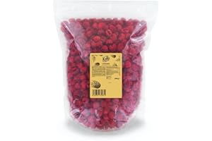 KoRo - Framboises lyophilisées 500 g - Fruits secs, sans sucre, séchés délicatement, alimentation végétale naturelle