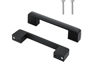 Taiyeestar 5 Stück Möbelgriffe Schwarz 96mm Griffe für Küchenschränke schrankgriffe schwarz aus Edelstahl Schubladengriffe Schwarze griffe für küchenschränke