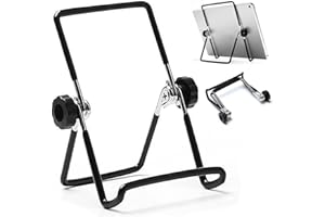 VOVIGGOL Support de tablette réglable, antidérapant et pliable pour tablettes de 9 à 12,9", iPad, Samsung et Kindle Fire, support d'affichage pour photos (taille L, noir)