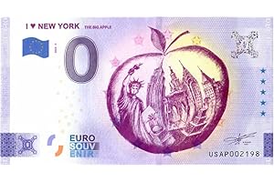 2 EURO COMMEMORATIVI Billet Touristique 0 Euro États-Unis · New York - The Big Apple · Souvenir zéro € Note Billet de Banque