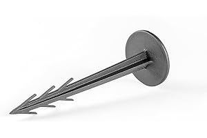 HaGa® Erdanker Bodenanker Erdnagel f. Rasenschutzgitter Unkrautvlies Bodengewebe 12cm lang 50 St
