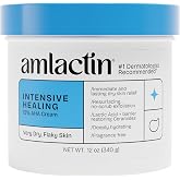 AmLactin Rapid Relief Restoring Body Cream - 12 oz Tub - 2-in-1 Exfoliator | 15% body cream with lactic acid and ceramide 3 d
