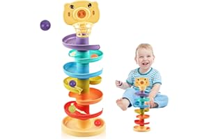 TIVUNORON Arcobaleno a torre sferica giocattolo per motorie, torri sferiche colorate