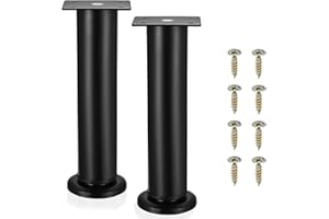 SHACHENH 2 x Möbelfüße Höhenverstellbare Füße für Möbelfüße Schwarz, 18-30 cm Möbelbeine, Schrankfüße Schrankfüsse für Schränke Kommoden Couchfüße Bettfüße Sofafüße, Schrank Füße für Sofa Tisch Bett Füße