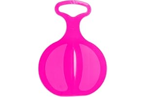 LILENO SPORTS Kinder Poporutscher zum Rodeln (1er Set) - Kunststoff Rutschteller für die ganze Familie - Schlitten Schneerutscher für unvergessliche Wintertage - auch für Erwachsene