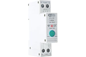 CANDEON TUYA WiFi Smart Circuit Breaker Misurazione della potenza 1P 63A Guida DIN for il controllo remoto della casa intelligente