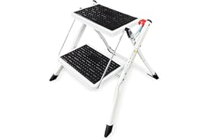 ABBEY ACCESS Abbey Easy Reach 2 Tread Step Stool (White)