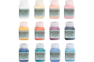 Timbertech-Kit Pittura-Ⅱ Colori acrilici per aerografo, 12x30ml, Modello Set Base Vernice Multicolore Base