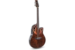 Ovation E-Akustikgitarre Celebrity Elite Plus Mid Cutaway Dark Tiger Eye