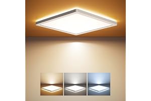 BLNAN LED Oprawa sufitowa 24W płaska lampa sufitowa, ciepła neutralna zimna biel 3000K/4000K/5000K, 2400LM panel z podświetleniem do sypialni, salonu, kuchni, korytarza, łazienki, piwnicy 30 * 2.5CM