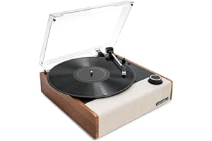 Victrola Eastwood II Skivspelare med högtalare – Bluetooth 5.1 och Vinyl Stream-teknik, Vintage-stil 3-hastigheters vinylspel
