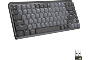 Logitech MX Mechanical Mini Clavier Sans Fil Rétroéclairé Performant, Boutons Tactiles Silencieux, Bluetooth, USB-C, macOS, W