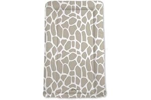 Changing Mat by Mama Shack - Baby Changing Mat with Wedge Design - Waterproof - Fits Most Baby Changing Tables - 73 x 46 cm (Giraffe Print)
