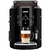 KRUPS Roma, 15 Bar Superautomatic Coffee Maker, Capacity 1.7L, Black | 3 Temperature Levels, 3 Intensity Levels, 15 Bars, Met