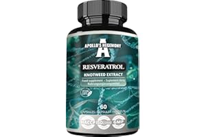 ‎APOLLO'S HEGEMONY Resveratrol High Dose 250 mg - 60 vegane Kapseln - 2 Monatsvorrat - 98% Trans-Resveratrol aus japanischem Knöterich-Extrakt - Natürliches Antioxidans - von Apollo's Hegemony