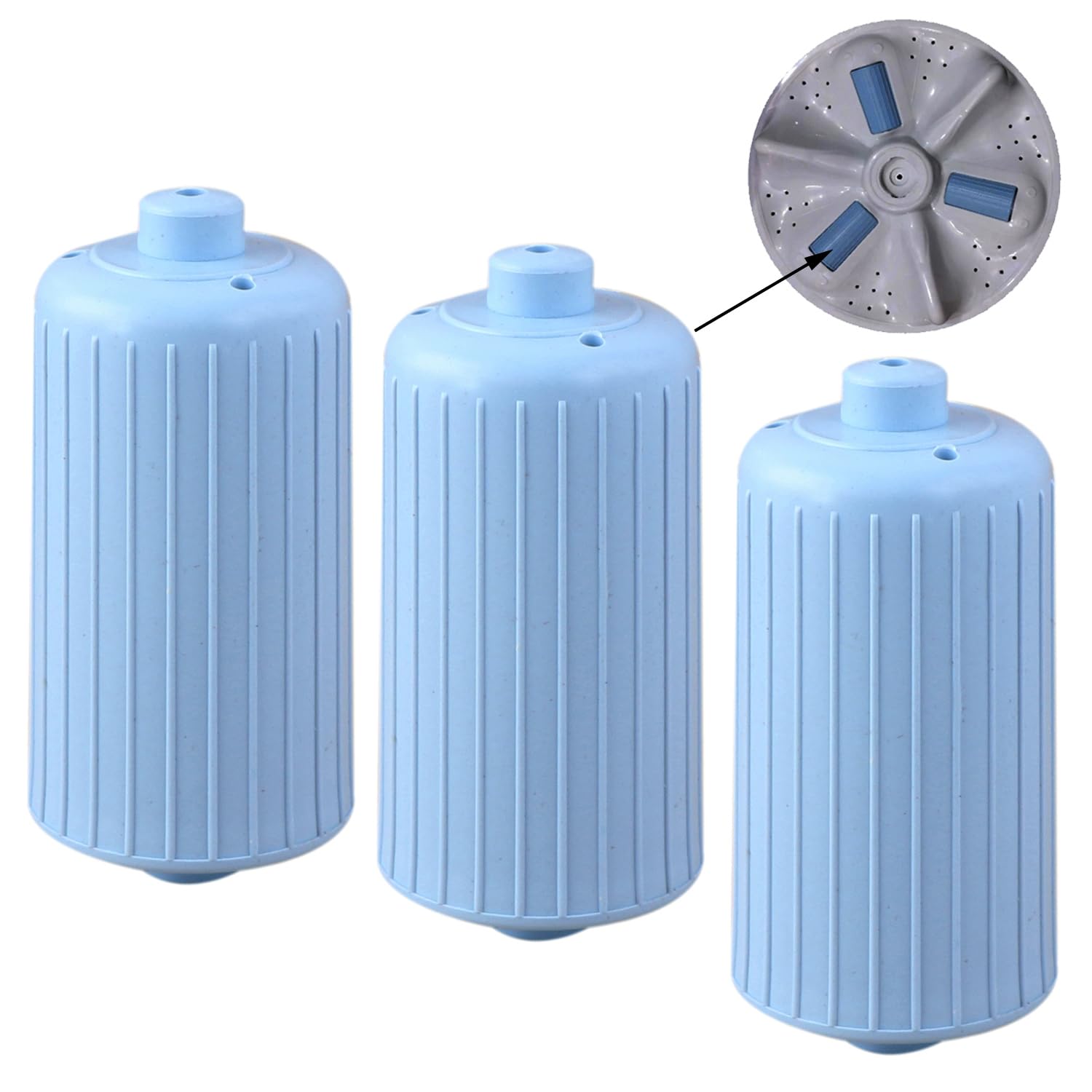 FUSION STAR Pulsator Roller/Belan Only for Samsung Top Load Fully Automatic Washing Machine Replacement Parts Match Roller Length Size 7 CM with Old Roller (Set of 3)