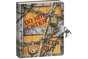 GUOML KIDS-OUTLET Peaceable Kingdom / Lock & Key Diary 'Top Secret'. Book, Lockable, Doodle, Journal, Personal