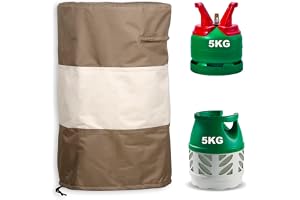 Heavy Duty Propane Tank Cover with Zipper for Hose Access, Waterproof Gas Bottle Cover with Drawstring, Full Protection Oxfor