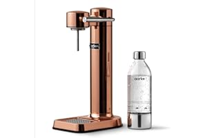 Aarke Carbonator 3, Sparkling Water Maker with Water Bottle, Copper Finish