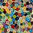 Vemlons Button Multi Color Shirt Buttons 4 Hole Buttons Pack of 192 Piece/ 12 Piece x 16 Colors Inside/Arts and Craft Button/Shirts Button for Men and Women