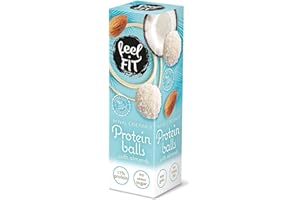 Feel FIT Boules de protéines à la noix de coco aux amandes sans sucre ajouté, 27 g