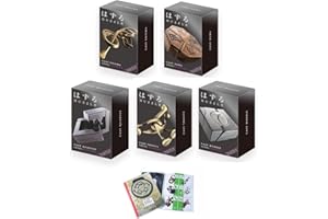 GICO Huzzle Cast Ensemble Mega de 5 Casse Têtes, Enigma, Marble, Trinity, Quartet, News