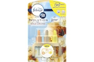 Febreze ambi pur 3Volution wkład do rozpylania zapachów, 120 ml (20 ml x 6), środek do usuwania zapachów, złoty storczyk