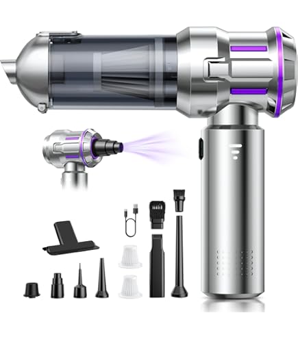 Diablow Mini Aspirateur 21V – Puissant & Portable | Aspirateur Et Souffleur 2-en-1 Pour Voiture, Maison, Bureau