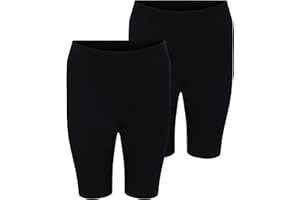 EX UK STORE Girls 2 Pack School PE Cycling Shorts Ex MS Cotton & Stretch Black Navy 2-16Y