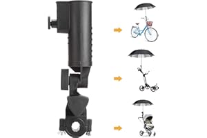 10L0L Support Universel de Parapluie de Golf pour Chariot, Stable et sûr, résistant au Vent sans se briser, adapté aux bicyclettes/Jouets/chaises roulantes（Old/amélioré Base hexagonale en Aluminium