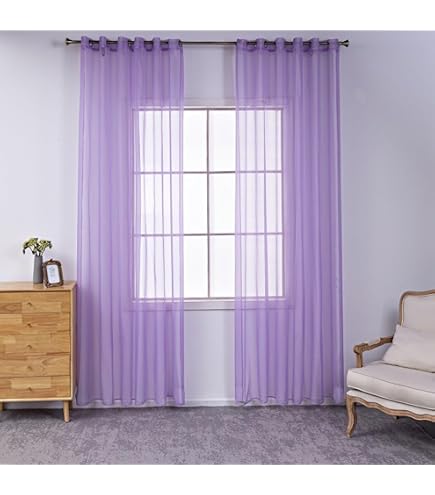 Gardinen Stores Kräuselband Vorhänge transparent Schal Voile Leinen Optik (1 Stück