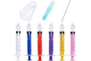 AHPYEUHK Lavaggio Nasale Bambini Set Irrigatore Nasale 10 ml Riutilizzabile Aspiratore Nasale Portatile Irrigatori Nasali, Pulitore Nasale Sicuro Per Neonati y Bambini(10 mlX6)