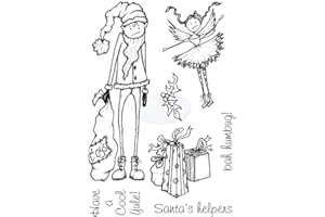 Lindsay Mason Designs A6 Santas Helpers Doo-Lally-Pip Clear Stamp