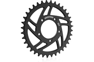 VARSTROM Zębatka zębatka BAFANG Mid Motor 36T do zestawu napędowego BBS02B BBS01B, czarne koło łańcuchowe ze stopu aluminium do zestawów do konwersji roweru elektrycznego BAFANG 250 W/500 W/750 W