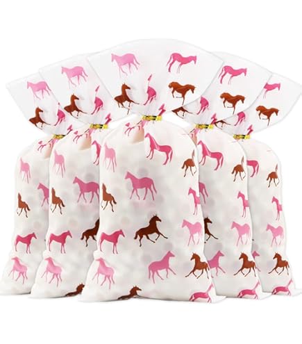 Colarr 20 Pcs Horse Party Favor Bags Horse Bags With - View #11