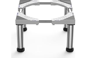 DEWEL Untergestell für Kühlschrank Sockel Höhe 28-31cm Verstellbare Sockel für spülmaschine Gefriertruhe Gefrierschrank Küchenschrank und Statische Haushalts Geräte (Einstellbare 45-67cm)