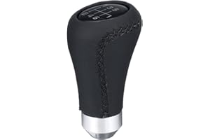 GOZAR 6 Speed Car Manual Transmission Gear Shift Knob Skull Shifter Lever - Black