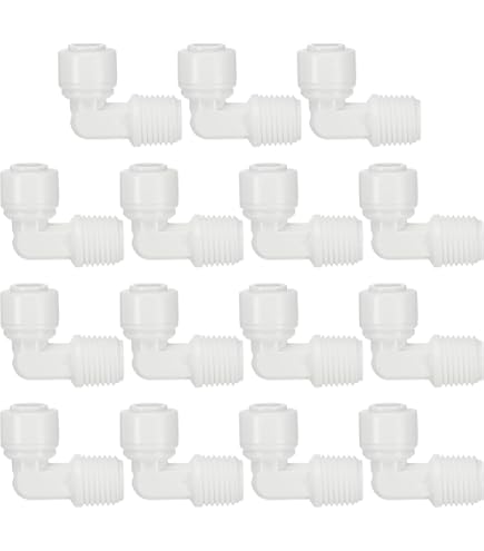 Set Giunzioni Per Filtri Acqua PATIKIL Connettore Unione Dritto Depuratore Acqua 1/4" Od A 3/8 Giunzione Tubo POM Osmosi Inversa