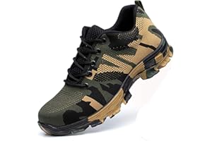 Sumateng Chaussures de Sécurité Homme Femme Chaussures de Travail à Embout en Acier Léger Chaussures de Protection Respirantes et Légères Basket de Securite
